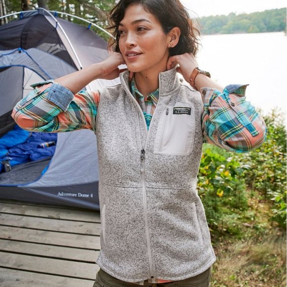L.L. Bean Jackets & Blazers - LL Bean Gray Sweater Fleece Full Zip Vest Size XL (Regular)